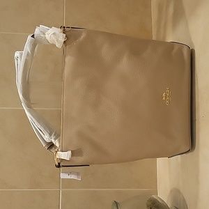 Coach Leather Abby Duffle in Sand